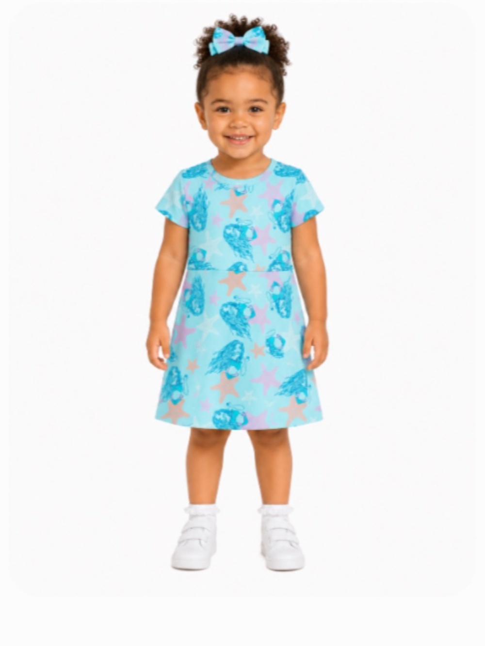 Disney The Little Mermaid Toddler Girls Skater Dress
